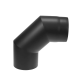 Коліно чорне сталеве 90° для димоходу Ø150