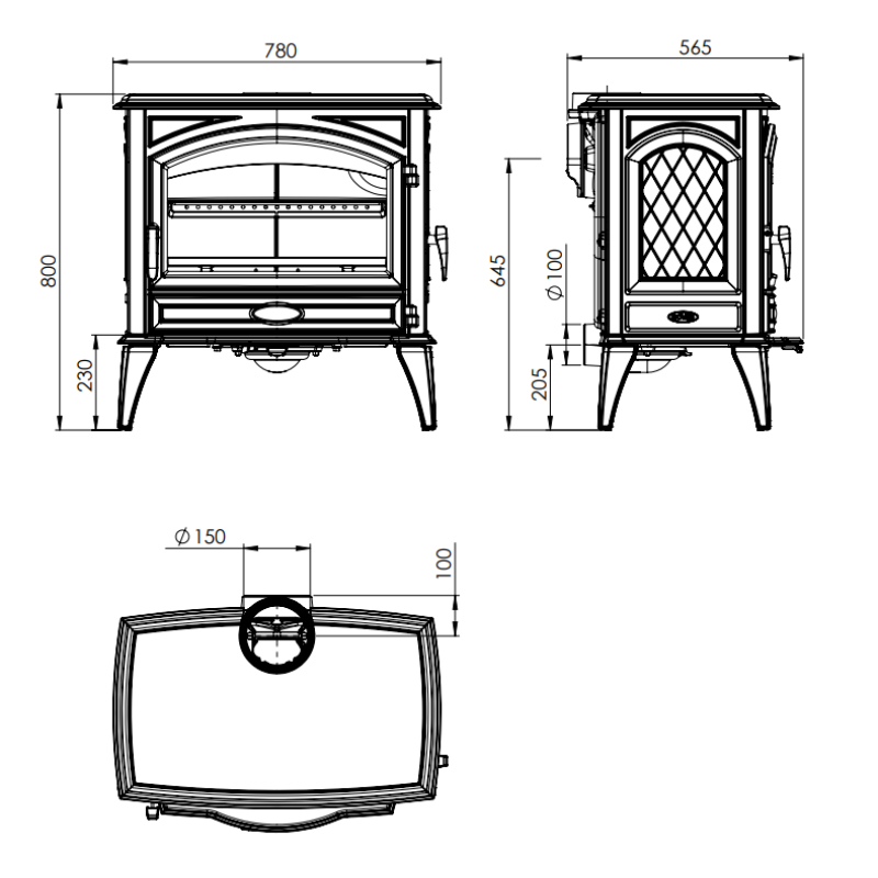 Піч Dovre 760 WD