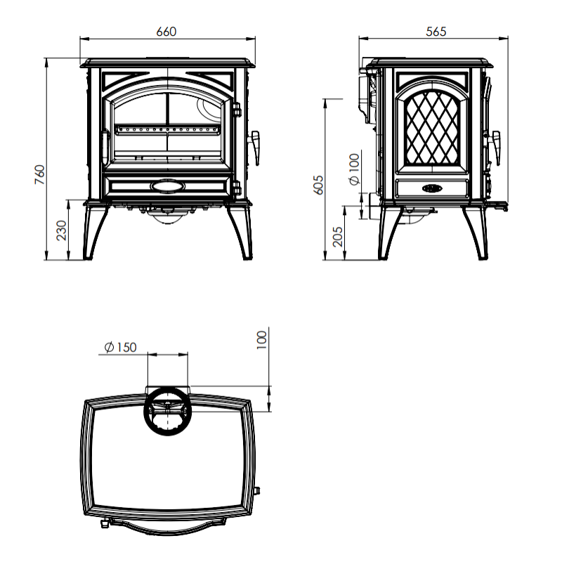 Піч Dovre 640 WD