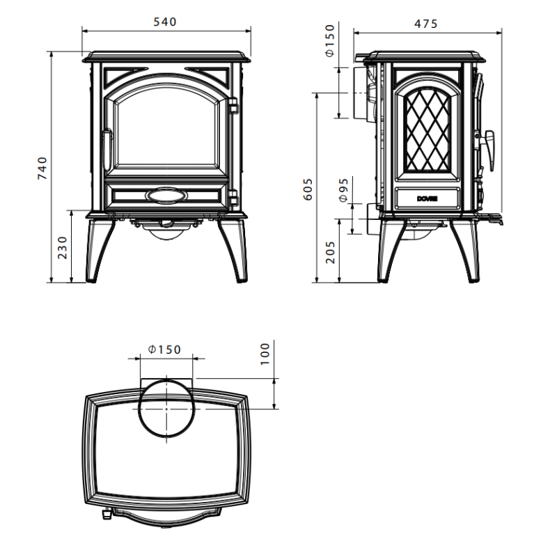 Піч Dovre 540 W