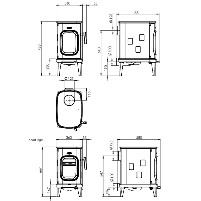Піч Dovre Saga 107